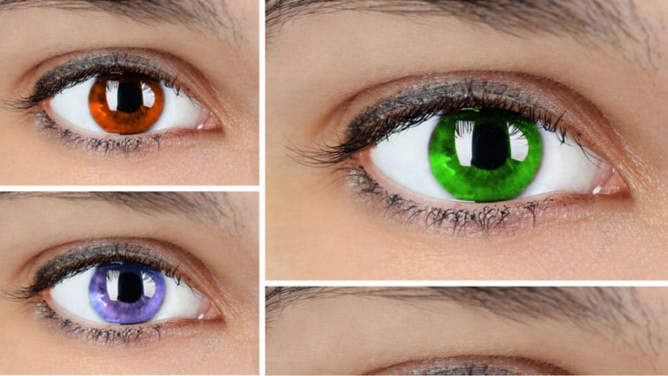 Цветные контактные линзы на праздники