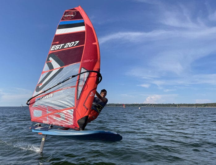 Frank Ervin, windsurfer at KSA Silmakeskus eye clinic Tallinn